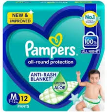 PAMPERS M 12'S
