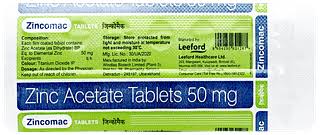ZINCOMAC-50 MG TAB (14 PCS)