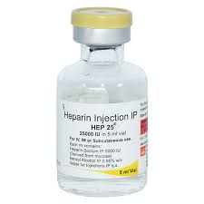 HEP 25 INJ 25000 IU/5 ML