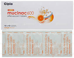MUCINAC 600 MG TAB(10 TAB)