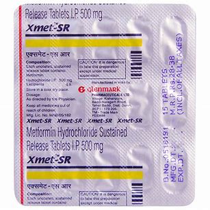 XMET SR 500 MG TAB(15 TAB)