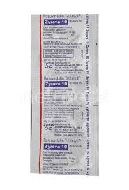 ZYROVA 10 MG TAB(10 TAB)