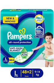 PAMPERS LARGE 48'S