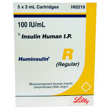HUMINSULIN R 100 IU/ML CART. 3ML