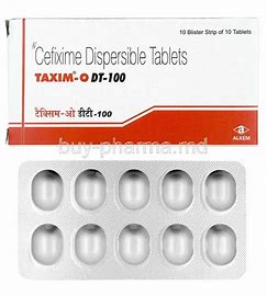 TAXIM-O DT 100 MG TAB(10 TAB)