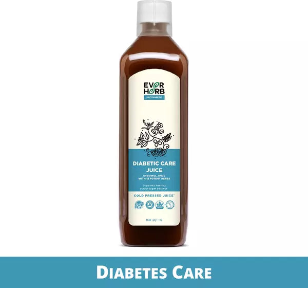 Everherb Diabetic Care Juice-13 Potent Herbs - Healthy Blood Sugar Management - 1 Litre Bottle